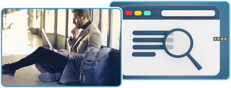 Background Search Illustration